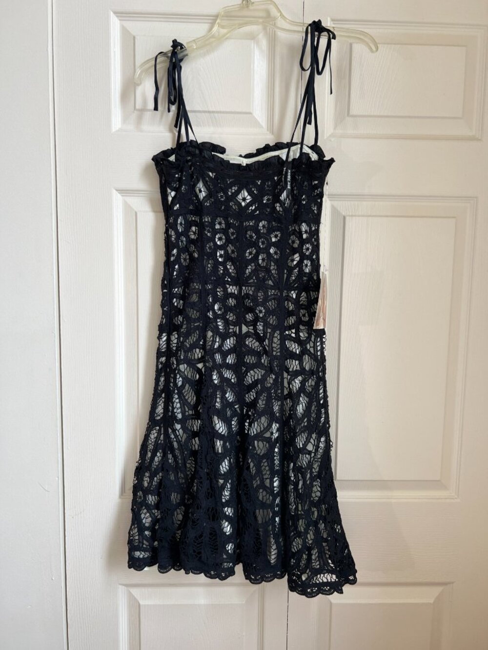 Vintage Y2K black/green Betsey Johnson lacy dress. Sz 4, NWT, perfect condition. - Picture 3 of 10